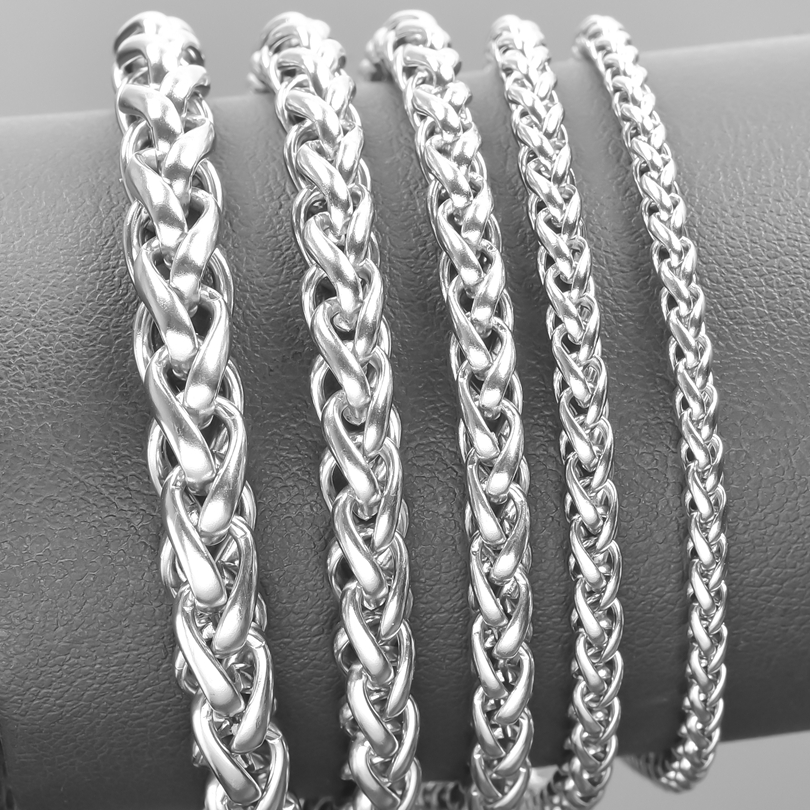 Width 3/4/5/6/7mm Stainless St - Men Accessories Neck Chain 评论和价格