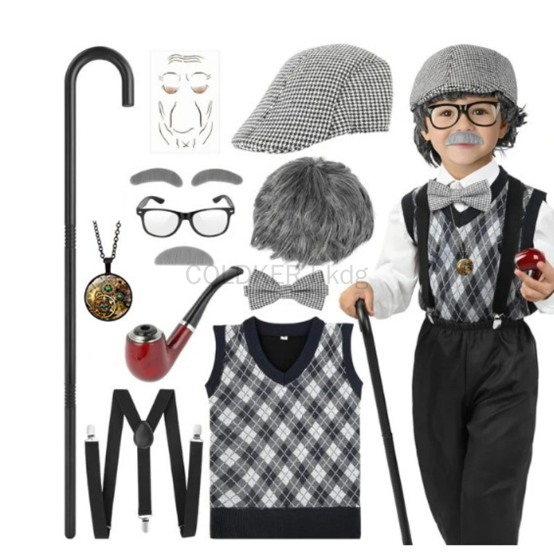 Halloween Festival Old Man Cos - Men'S Accessories In The 1920S 评论和价格